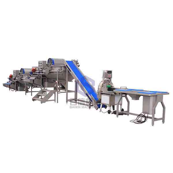 Fruit and vegetable cleaning line